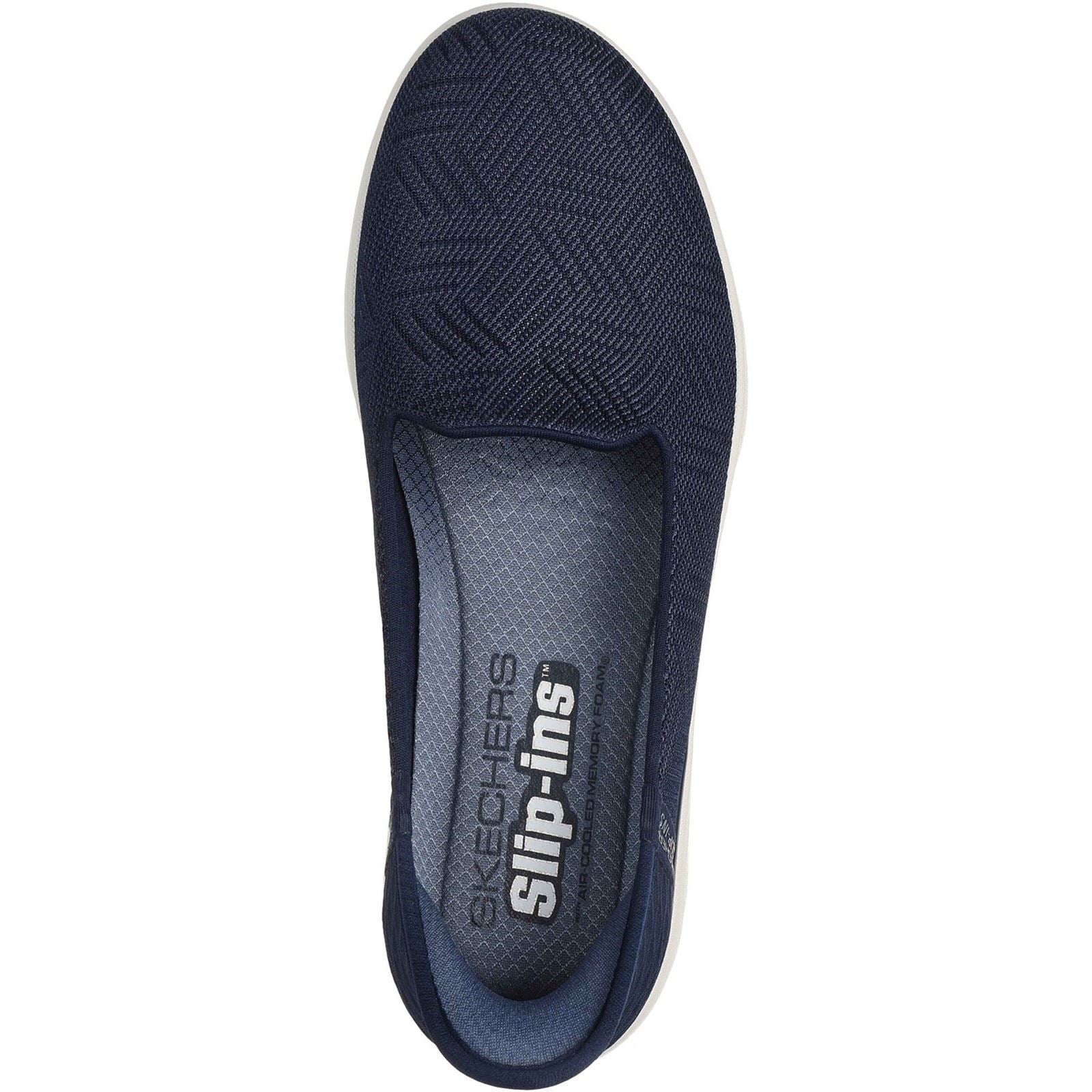 Skechers On-the-GO Flex - Clover Polyester Women's Navy Sneakers