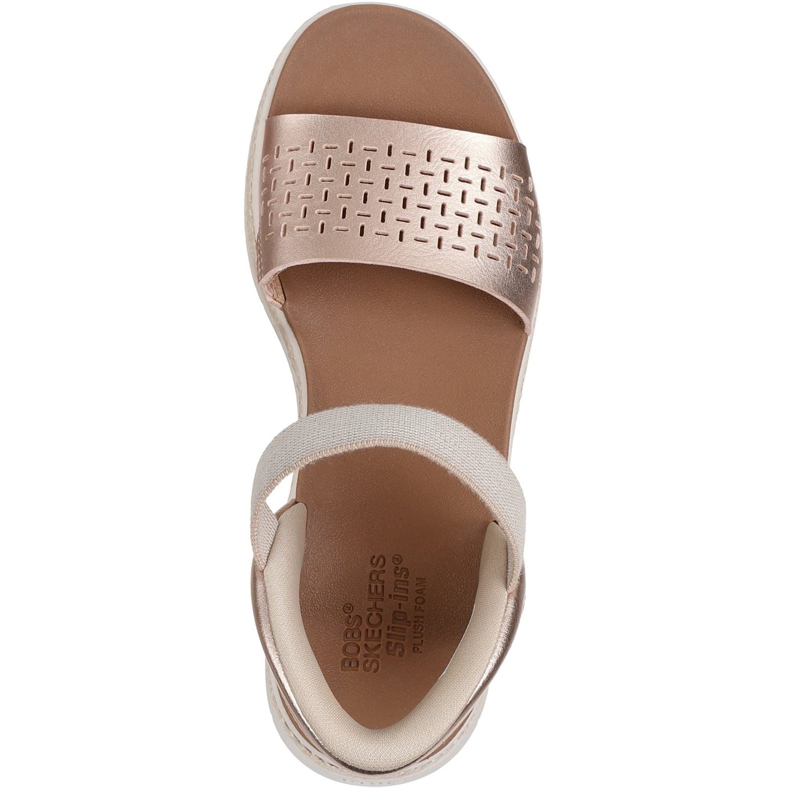 Skechers BOBS Sun Ray Women's Rose Gold Sandals