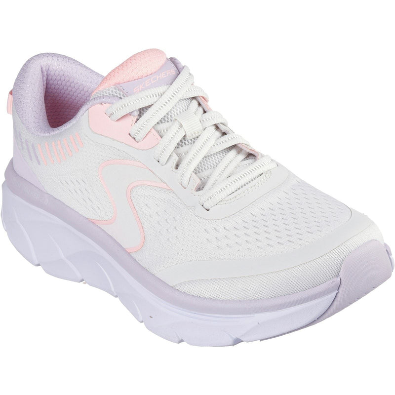 Skechers D'Lux Walker 2.0 Active Pace Textile Women's Off White/Pink Sneakers