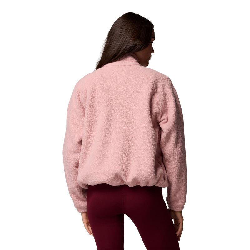 Columbia Jasper Ridge Pebbled Fleece Half Snap Polyester Women's Red Pullover