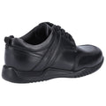 Hush Puppies Harvey Youth Boys Black Leather Lace-Up Shoes