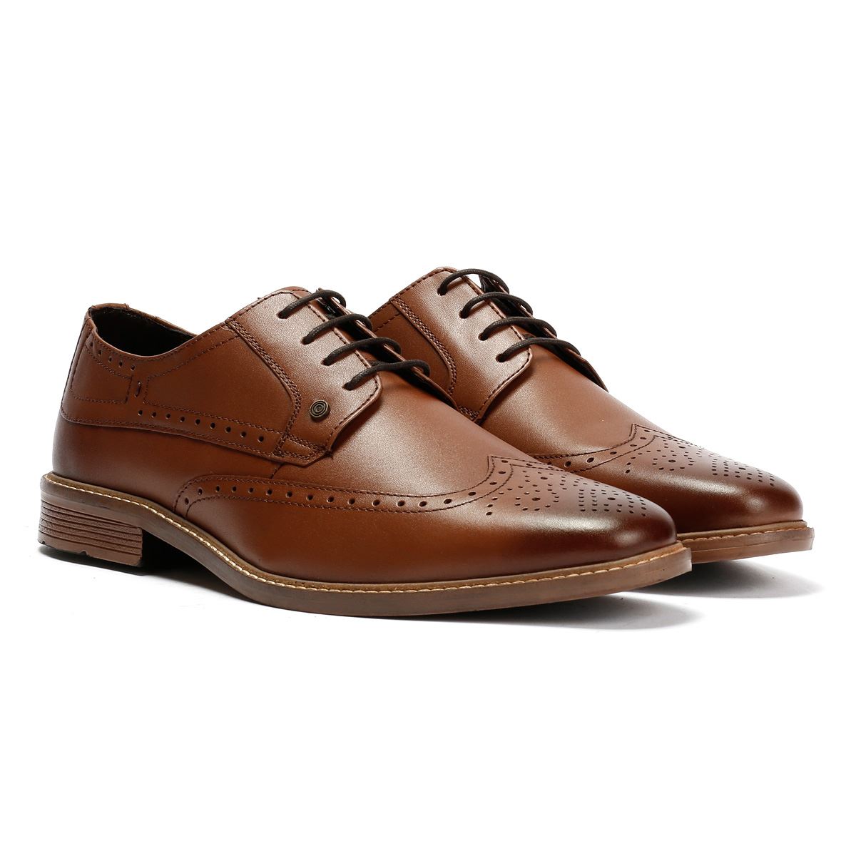 Lambretta Stockton Leather Men's Tan Lace-Up Shoes