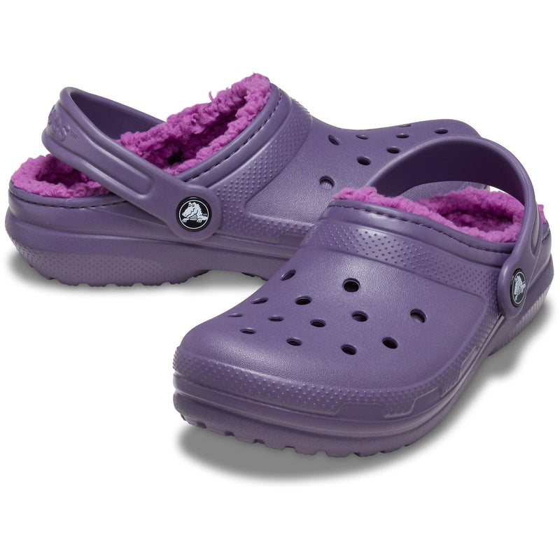 Crocs Classic Lined Thermoplastic Kid's Nightshade Clogs