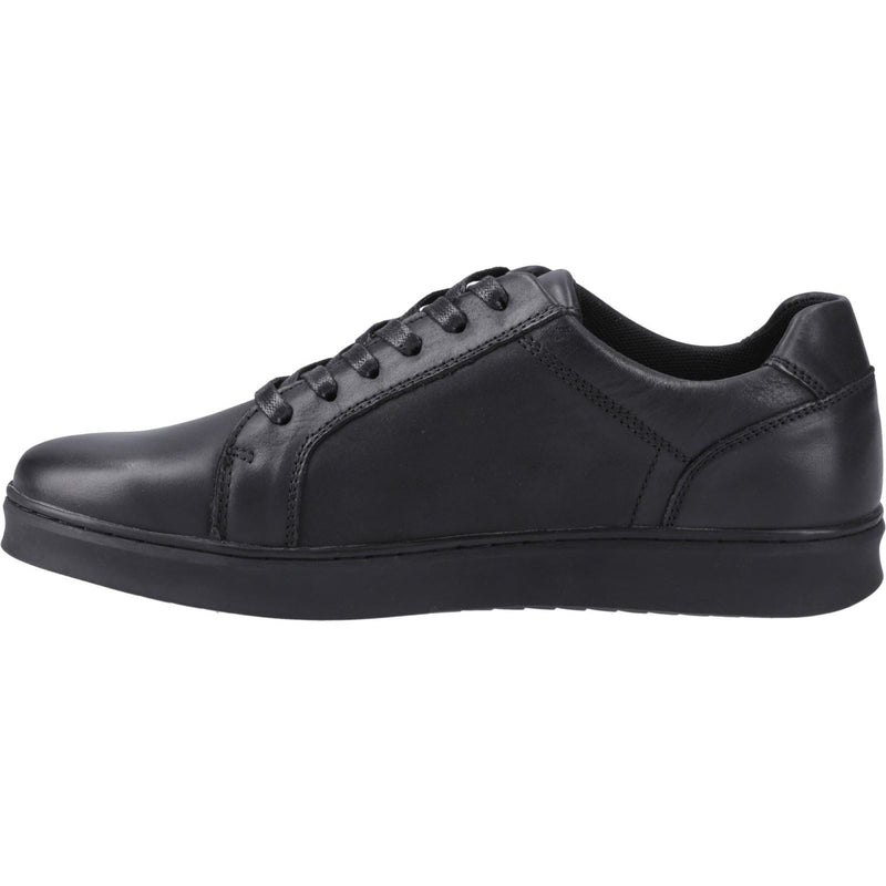 Hush Puppies Madden Leather Men's Black Sneakers