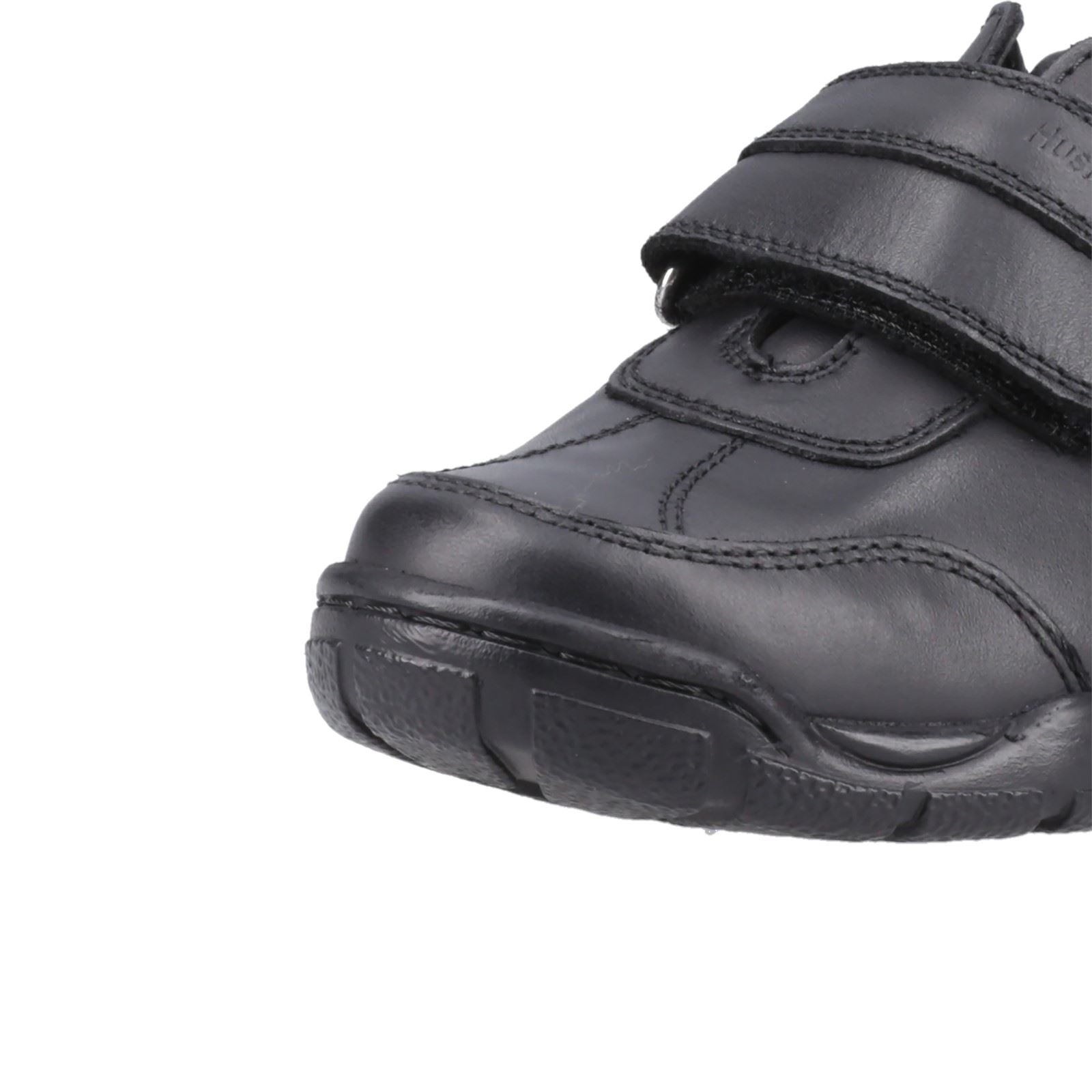 Hush Puppies Arlo Junior Boys Black Leather Shoes