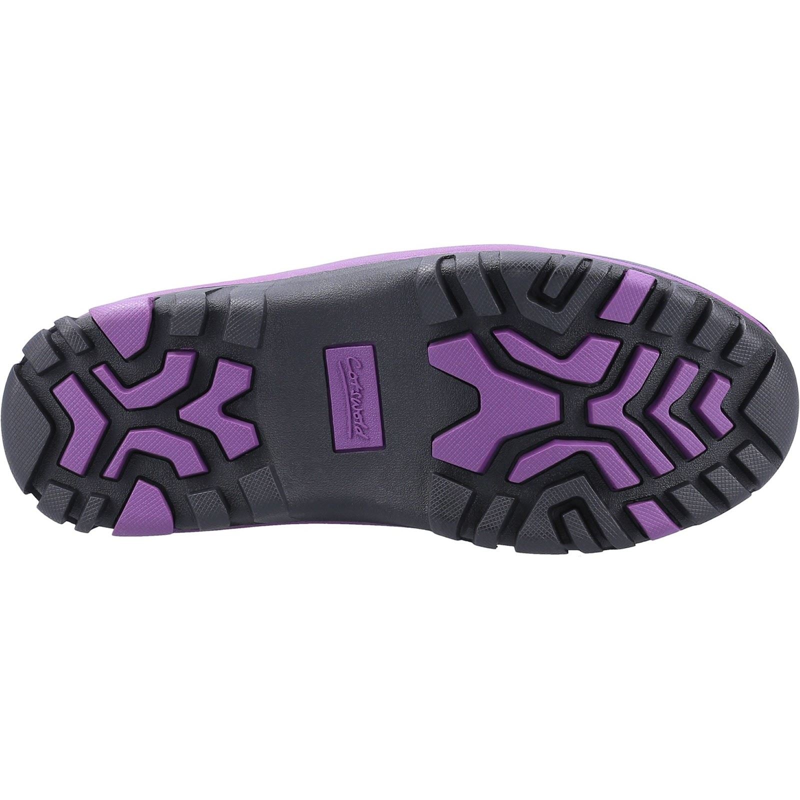Cotswold Blaze Synthetic Women's Purple Wellington Boots
