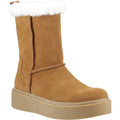 Hush Puppies Becca Mid Suede Women's Tan Boots