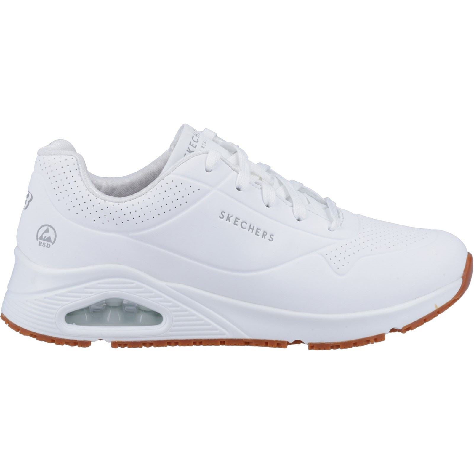 Skechers Workwear Work Relaxed Fit: Uno SR Women's White Safety Sneakers