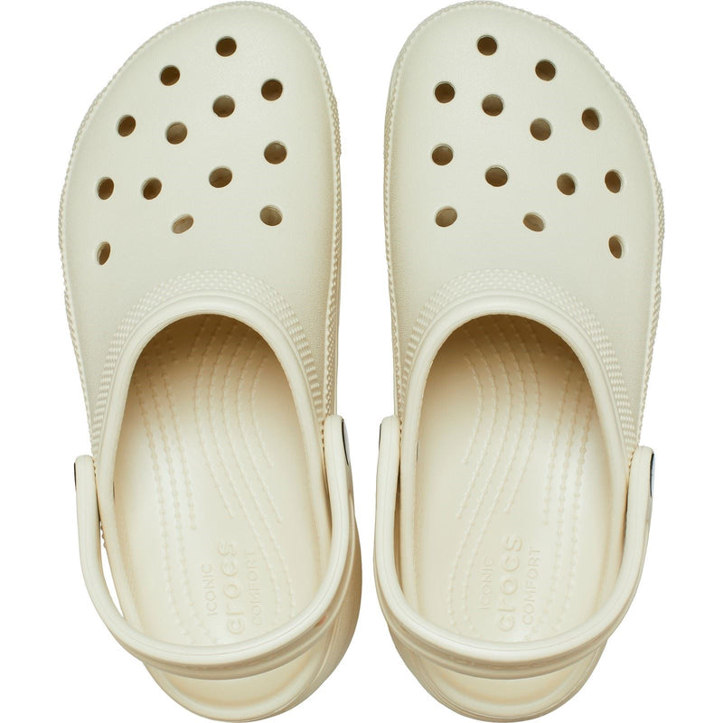 Crocs Classic Platform Synthetic Women's Bone Clogs
