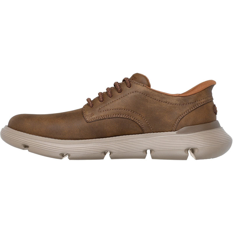Skechers Garza Duran Leather Men's Taupe Sneakers
