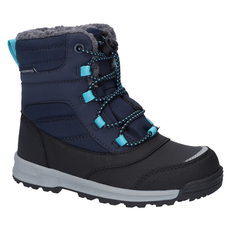 Hi-Tec Leo Nylon Bluenights/Black/Peacock Blue Winter Mid Calf Boots