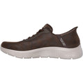 Skechers GO WALK Flex Smooth Motion Textile Men's Brown Sneakers