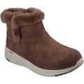 Skechers On-the-GO Stellar - Cozy Step Leather Women's Chocolate Winter Ankle Boots