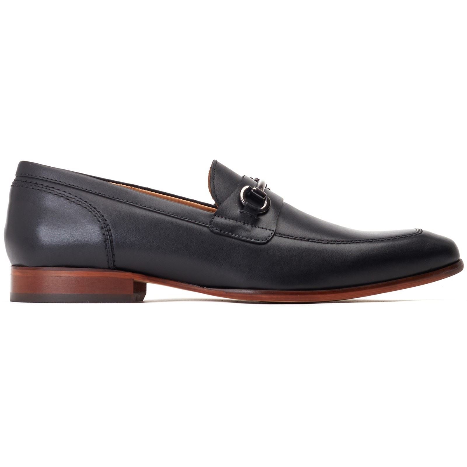 Base London Russo Leather Men's Black Loafers