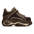 Buffalo 1339-14 Leather Women's Brown/Beige Sneakers