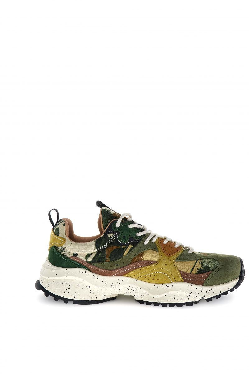 Flower Mountain Wave Suede Men's Camouflage Sneakers