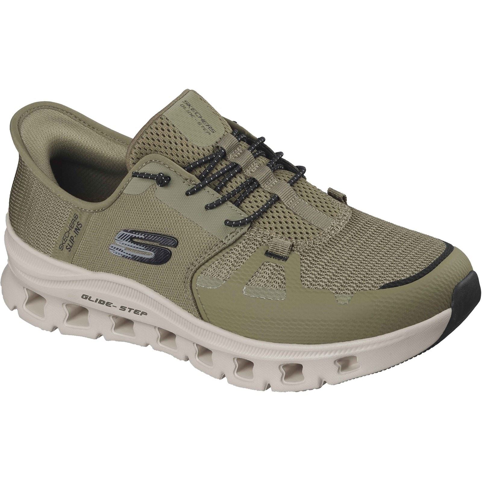 Skechers Glide-Step Pro Textile Men's Olive/Black Standard Sneakers