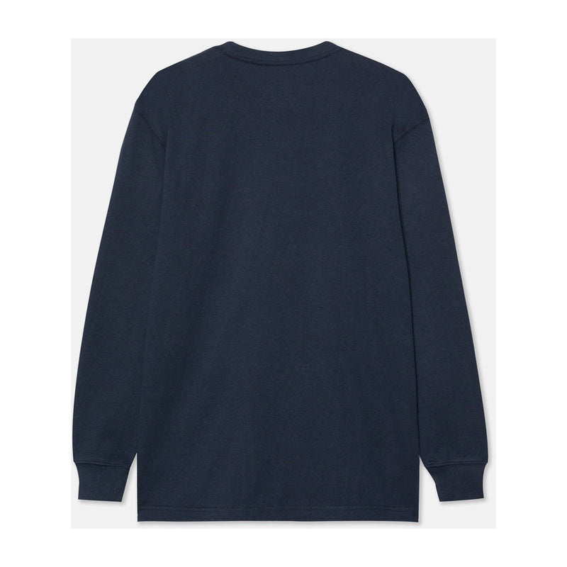 Dickies Pocket Long Sleeve Cotton Men's Blue T-Shirt