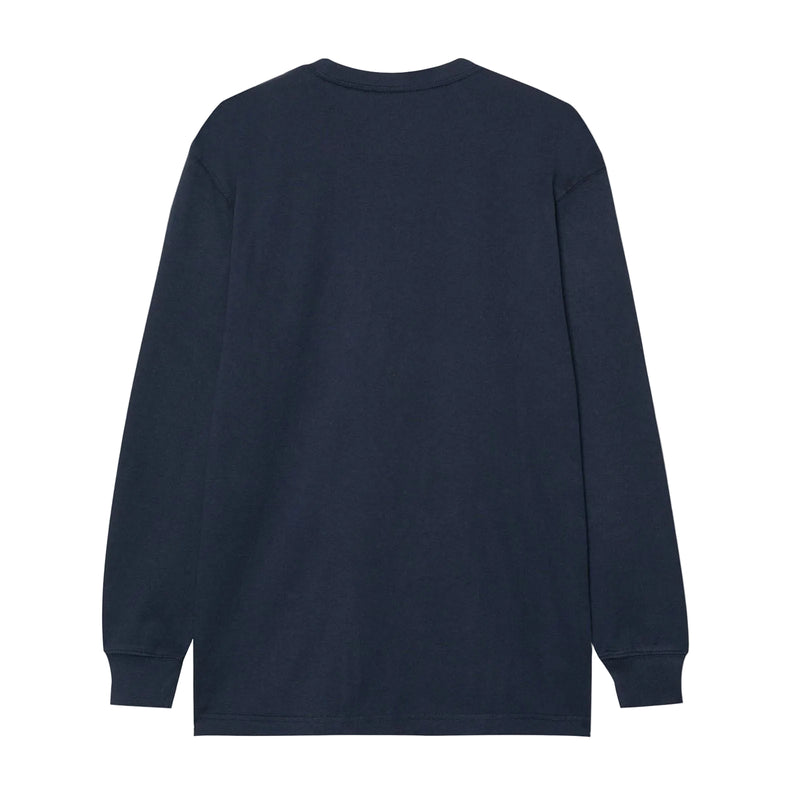 Dickies Pocket Long Sleeve Cotton Men's Blue T-Shirt