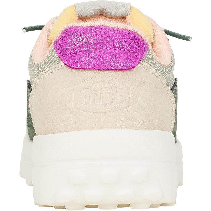 HEYDUDE Hayden Colorblock Synthetic Women's Dusty Olive/Multi Sneakers