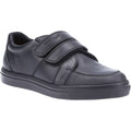 Hush Puppies Santos Junior Boys Black Leather Shoes