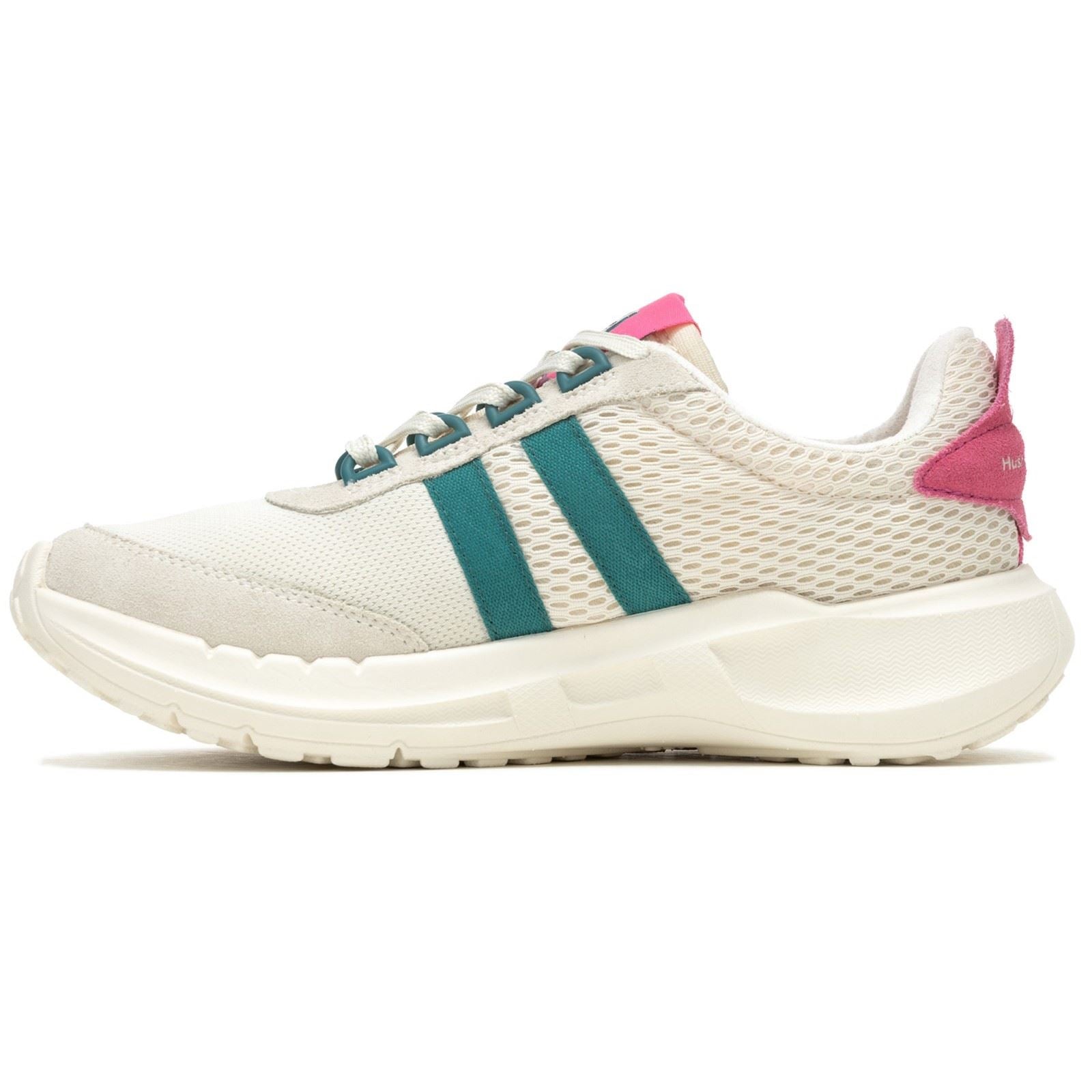 Hush Puppies Seventy8 Retro Runner Suede Women's Stone/Pink Sneakers