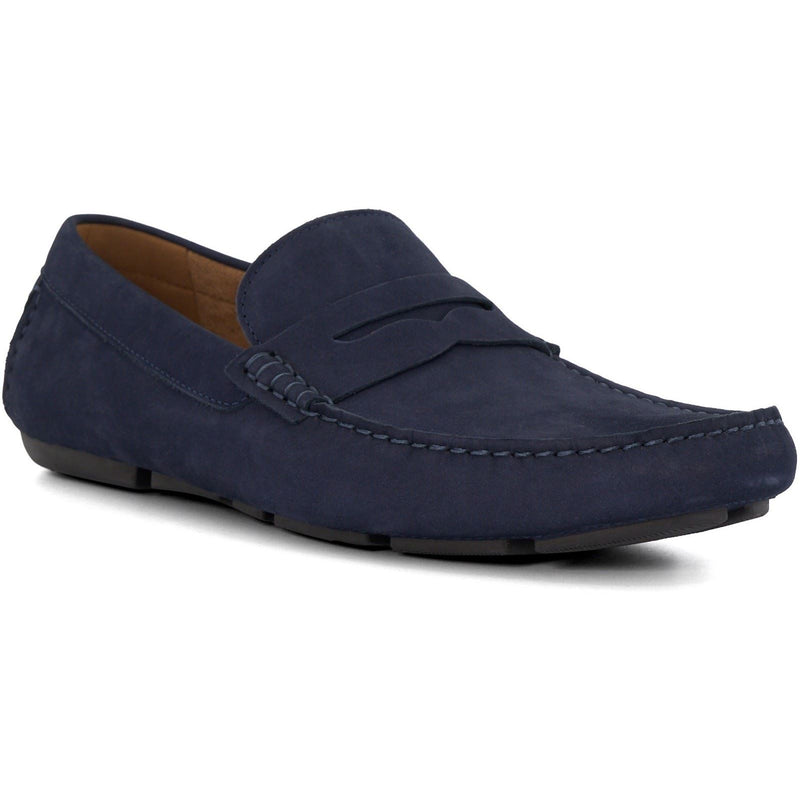 Dune Bradlay Suede Men's Blue Moccasins Shoes