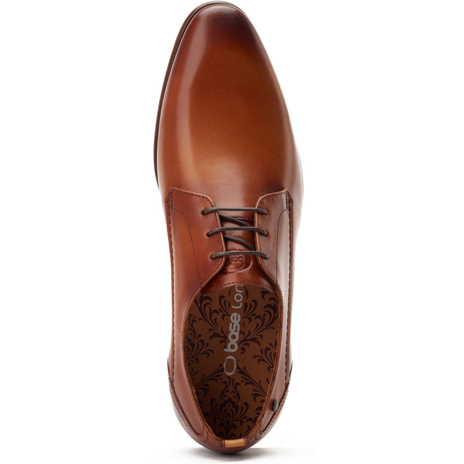 Base London Gambino Lace Up Leather Men's Burnt Tan Lace-Up Shoes