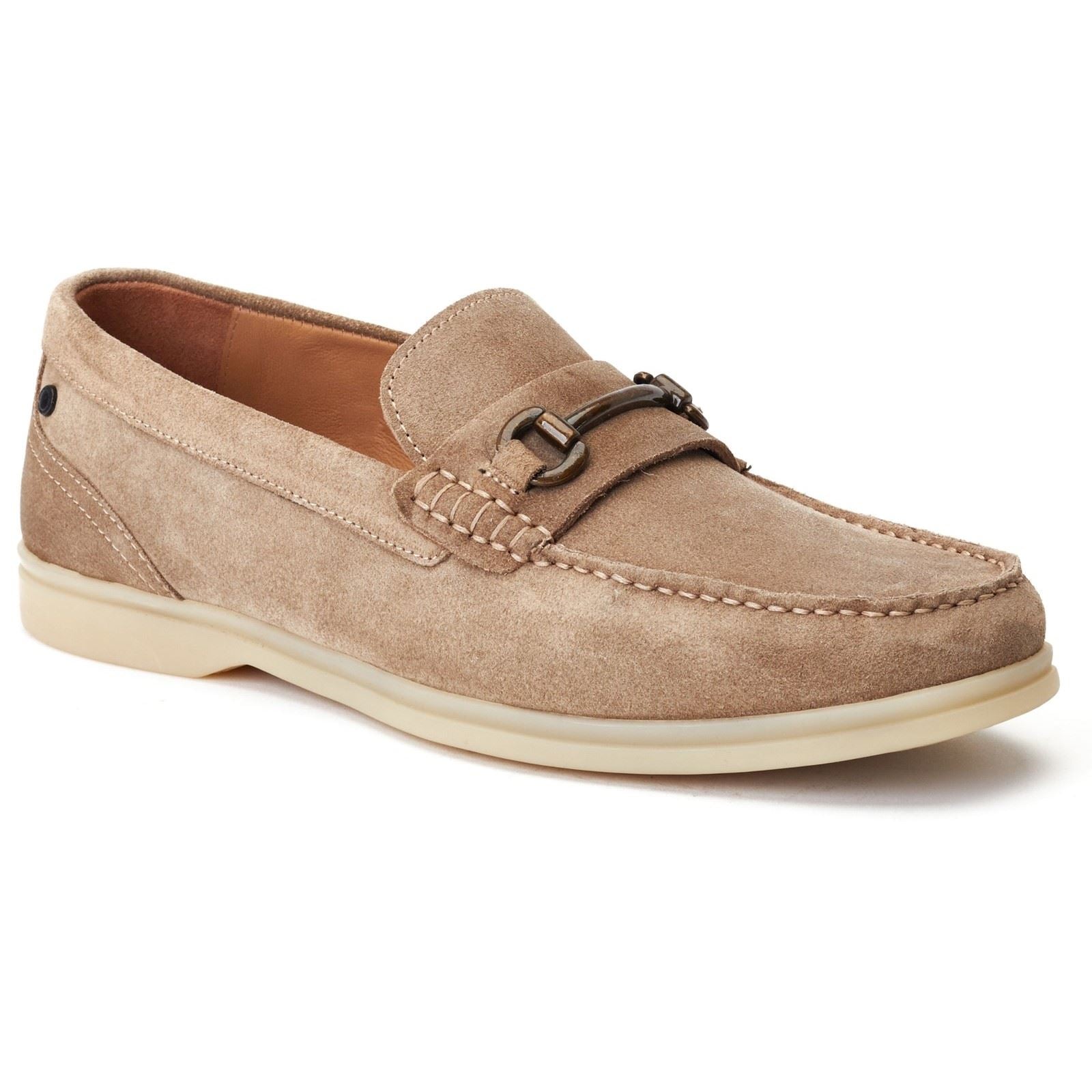 Base London Snapper Leather Men's Sand Loafers