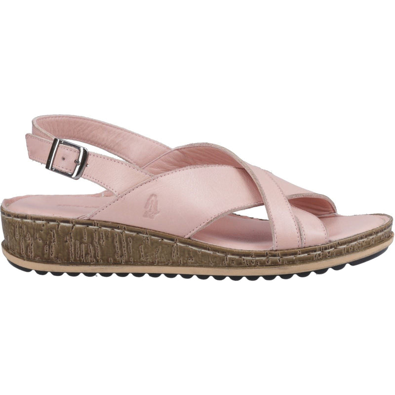 Hush Puppies Elena Leather Women's Blush Wedges