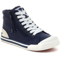 Rocket Dog Jazzin Hi Cotton Women's Navy Sneakers