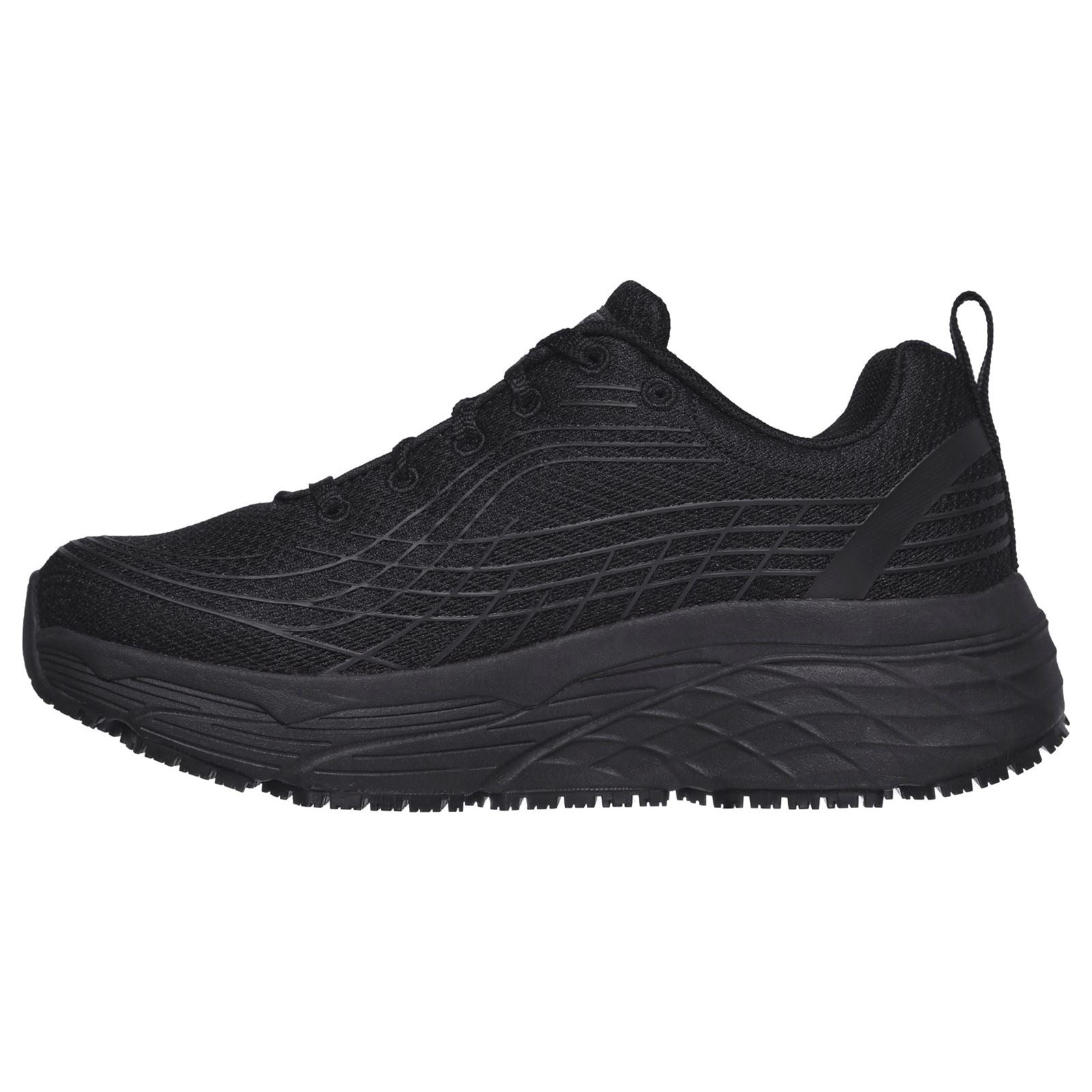 Skechers Workwear Max Cushioning Elite Sr Textile Women's Black Safety Sneakers