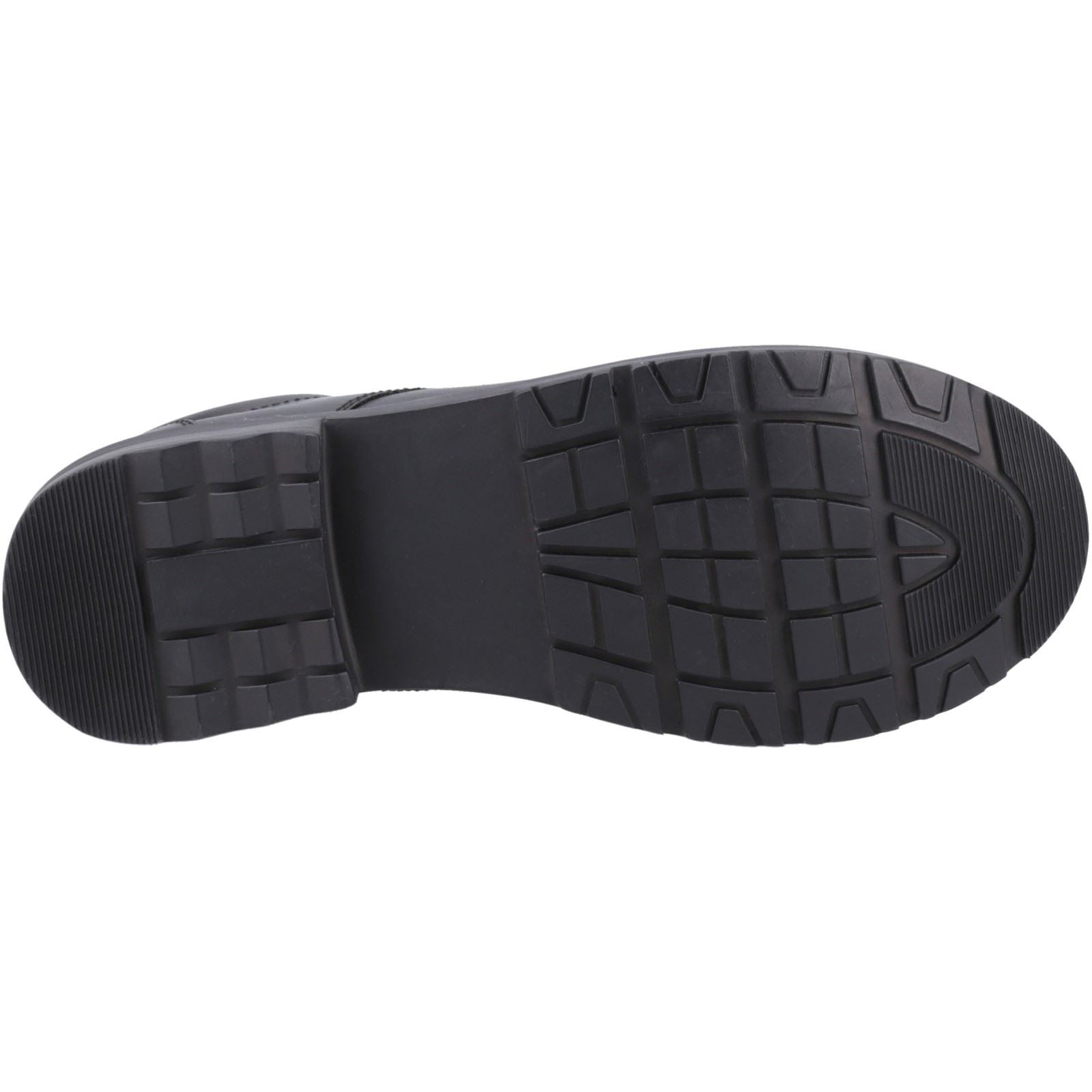 Hush Puppies Bruno Senior Leather Boys's Black Derby Shoes