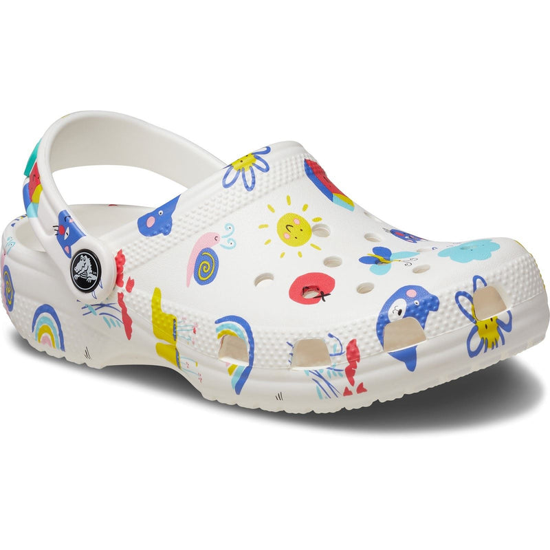 Crocs Classic Graphic Synthetic White/Multi Loafers