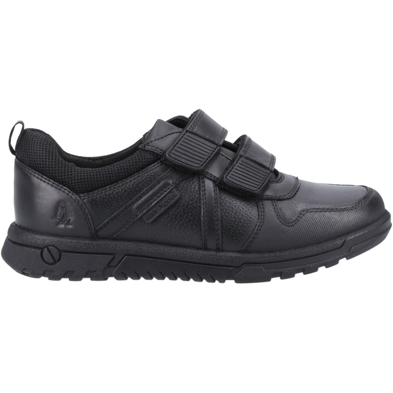 Hush Puppies Spencer Junior Leather Boys's Black Shoes