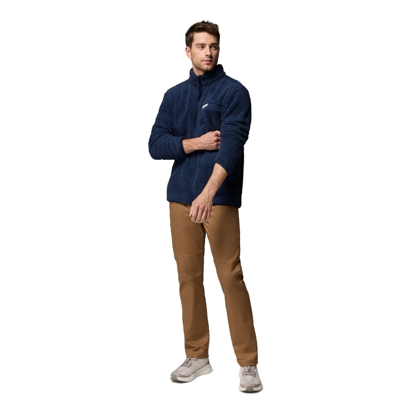 Columbia Rugged Ridge High Pile Full Zip Men's Blue Fleece Jacket