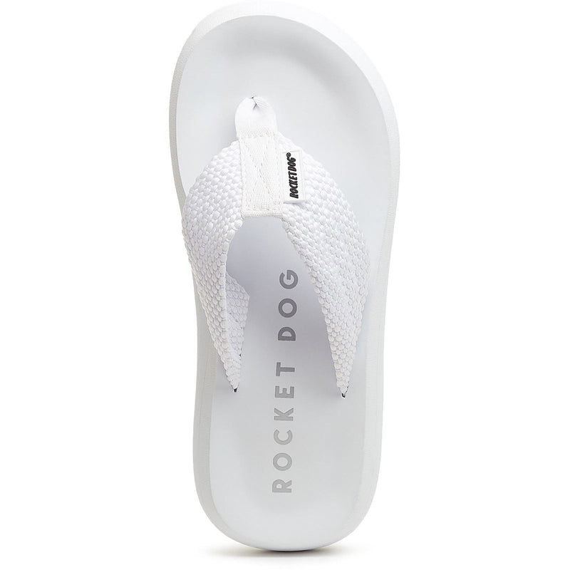 Rocket Dog Sunset Webbing Cotton Women's White Sandals