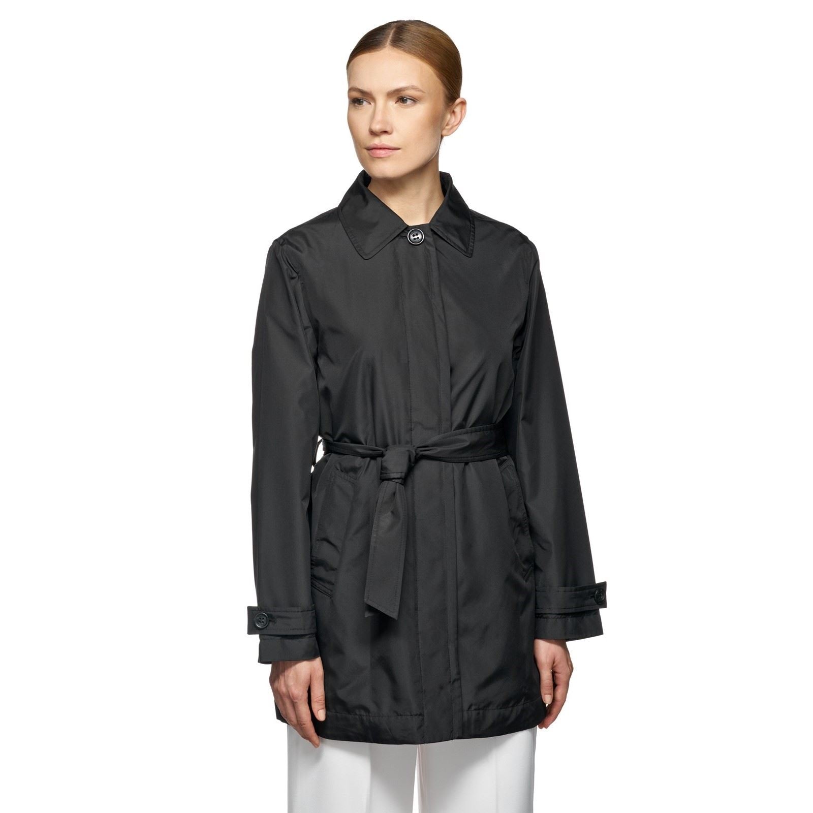 Geox W SOLEIL Women's Black Trench Coat