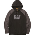 Caterpillar Raglan Cotton Men's Black Hooded Sweatshirt