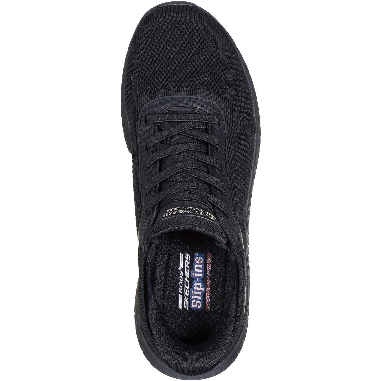 Skechers BOBS Sport Squad Chaos Textile Women's Black Sneakers