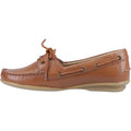 Hush Puppies Irene Leather Women's Tan Boat Shoes