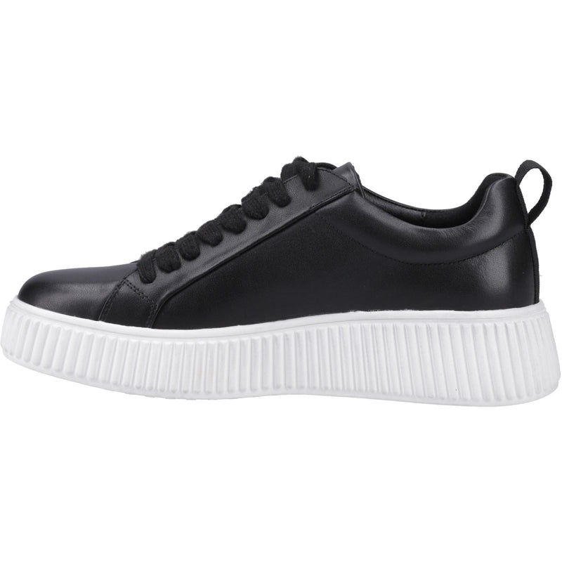 Hush Puppies Harlow Leather Women's Black Sneakers