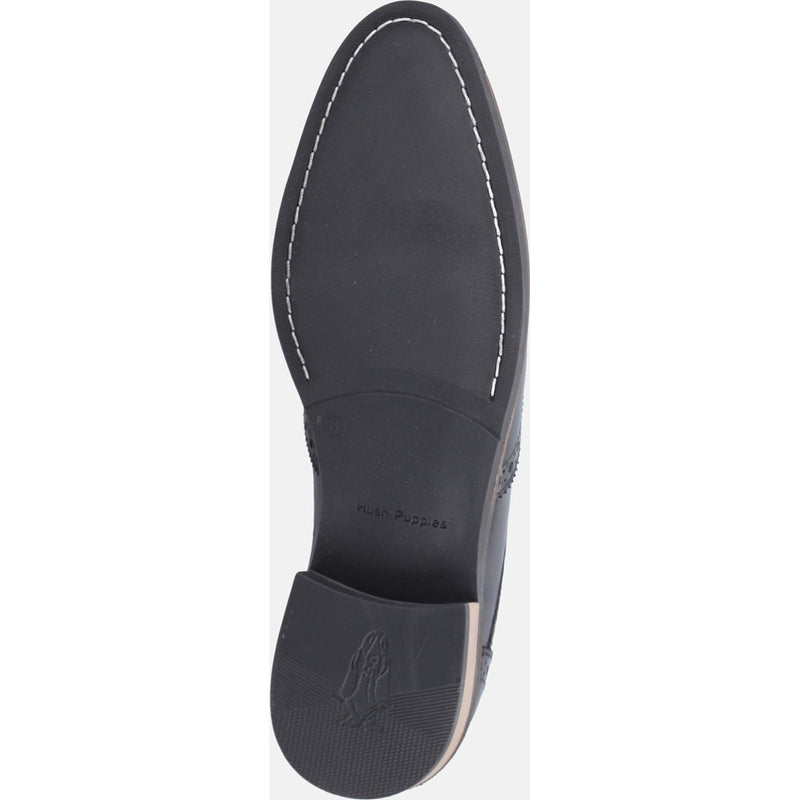 Hush Puppies Dustin Brogue Leather Men's Black Brogues Shoes