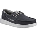 HEYDUDE Welsh Grip Classic Mesh Cotton Blend Men's Black/Storm Gray Boat Shoes