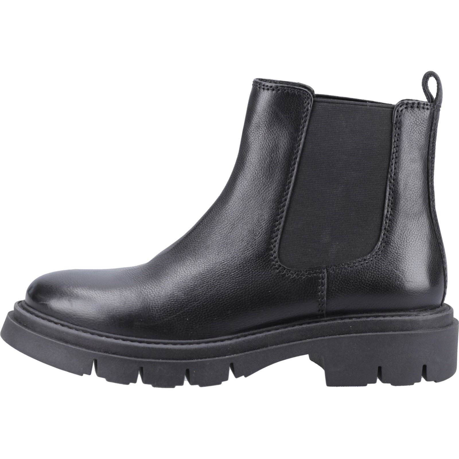 Hush Puppies Raya Chelsea Leather Women's Black Boots