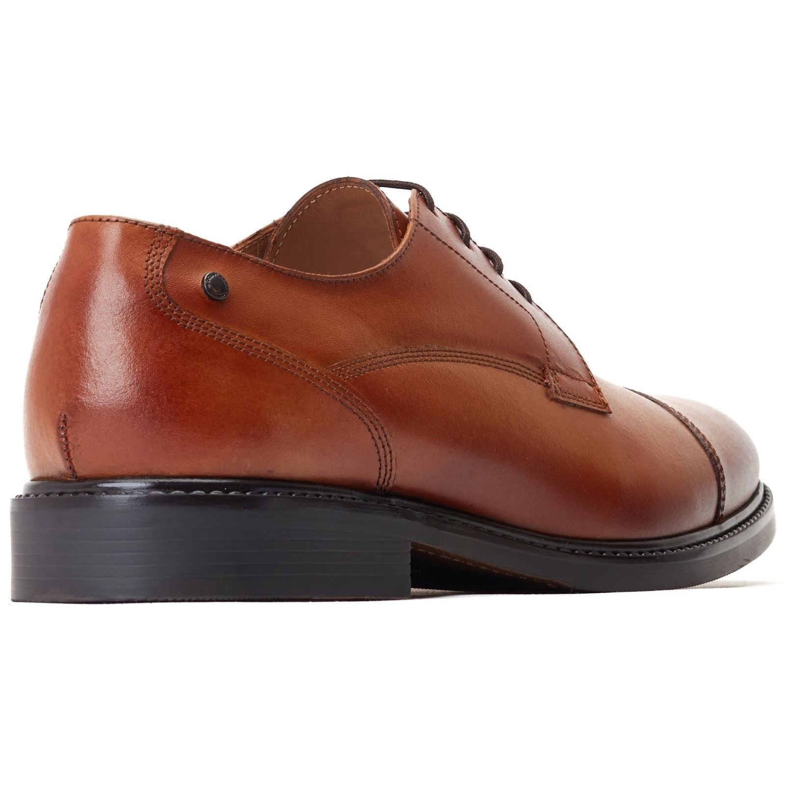 Base London Magnus Leather Men's Burnt Tan Oxford Shoes