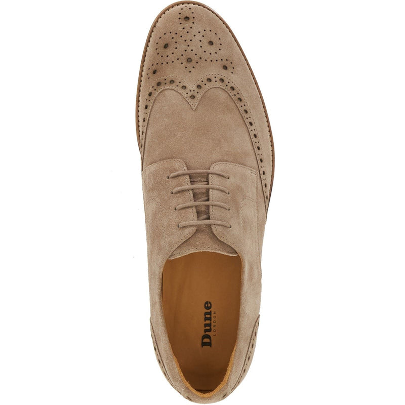 Dune Stanford Suede Men's Beige Brogues Shoes