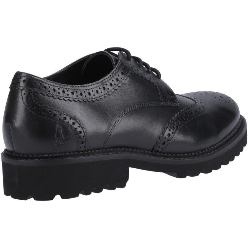 Hush Puppies Gabi Lace Up Leather Girls's Black Brogues