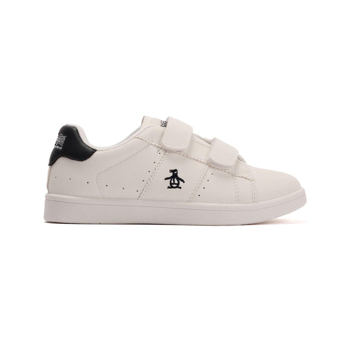 Penguin Junior Marble White/Navy Sneakers
