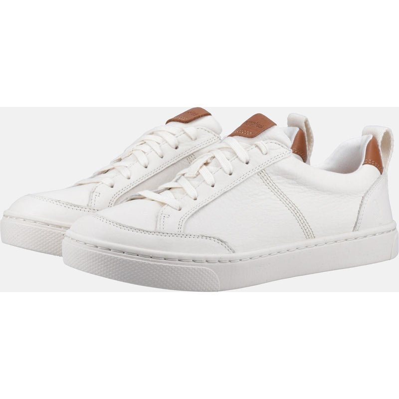 Hush Puppies The Good Low Top Leather Men's White Sneakers